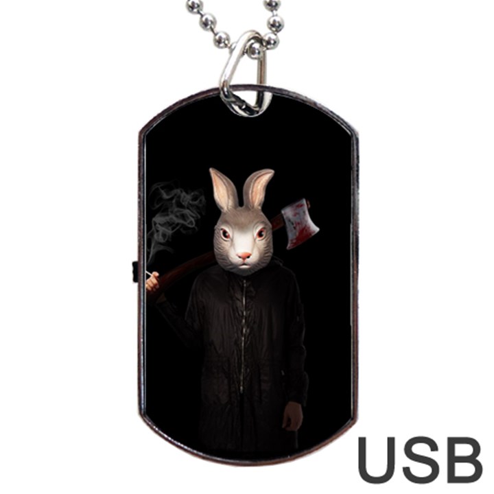 Evil Rabbit Dog Tag USB Flash (One Side)