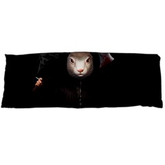 Evil Rabbit Body Pillow Case (dakimakura) by Valentinaart