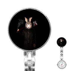 Evil Rabbit Stainless Steel Nurses Watch by Valentinaart