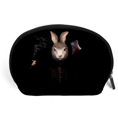 Evil Rabbit Accessory Pouches (large)  by Valentinaart