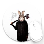 Evil Rabbit Round Mousepads Front