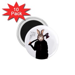 Evil Rabbit 1 75  Magnets (10 Pack)  by Valentinaart