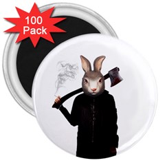 Evil Rabbit 3  Magnets (100 pack)