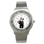 Evil Rabbit Stainless Steel Watch Front