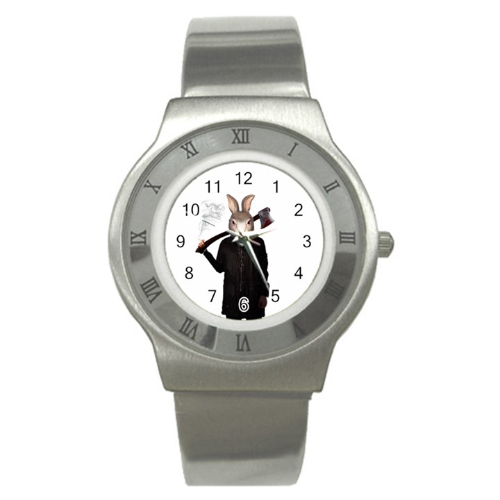 Evil Rabbit Stainless Steel Watch