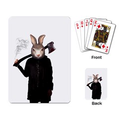 Evil Rabbit Playing Card