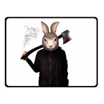 Evil Rabbit Fleece Blanket (Small) 50 x40  Blanket Front