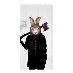 Evil Rabbit Shower Curtain 36  x 72  (Stall) 