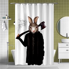 Evil Rabbit Shower Curtain 48  x 72  (Small) 