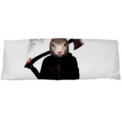 Evil Rabbit Body Pillow Case (dakimakura) by Valentinaart