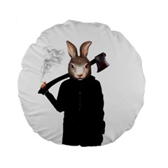 Evil Rabbit Standard 15  Premium Round Cushions