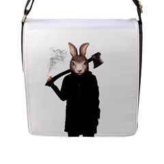 Evil Rabbit Flap Messenger Bag (L) 