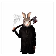 Evil Rabbit Large Satin Scarf (Square)