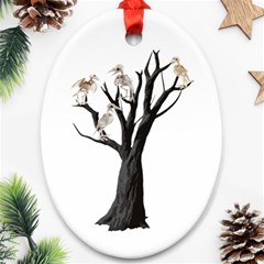 Dead Tree  Ornament (oval) by Valentinaart