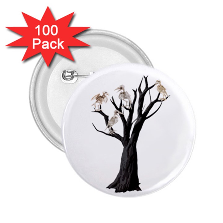 Dead tree  2.25  Buttons (100 pack) 