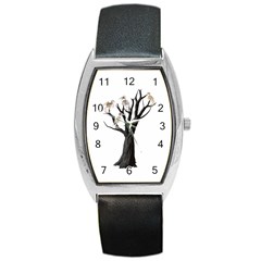 Dead Tree  Barrel Style Metal Watch by Valentinaart