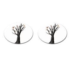 Dead Tree  Cufflinks (oval) by Valentinaart