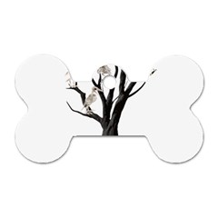 Dead Tree  Dog Tag Bone (one Side) by Valentinaart