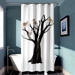 Dead Tree  Shower Curtain 36  X 72  (stall)  by Valentinaart