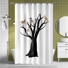 Dead Tree  Shower Curtain 48  X 72  (small)  by Valentinaart