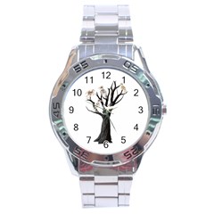 Dead Tree  Stainless Steel Analogue Watch by Valentinaart