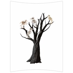 Dead Tree  Back Support Cushion by Valentinaart