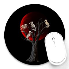 Dead Tree  Round Mousepads by Valentinaart