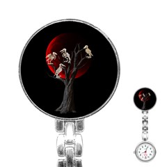 Dead Tree  Stainless Steel Nurses Watch by Valentinaart