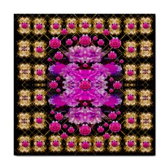 Flowers And Gold In Fauna Decorative Style Tile Coasters by pepitasart