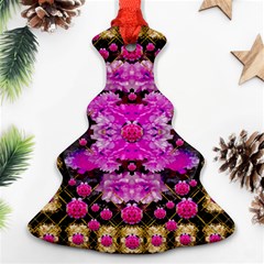 Flowers And Gold In Fauna Decorative Style Ornament (christmas Tree) 