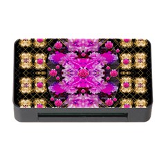 Flowers And Gold In Fauna Decorative Style Memory Card Reader With Cf by pepitasart