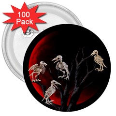 Dead Tree  3  Buttons (100 Pack)  by Valentinaart