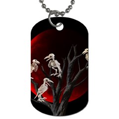 Dead Tree  Dog Tag (one Side) by Valentinaart