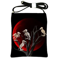 Dead Tree  Shoulder Sling Bags by Valentinaart