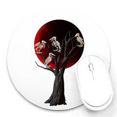 Dead Tree  Round Mousepads by Valentinaart