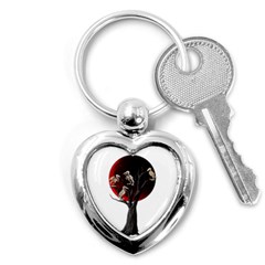 Dead Tree  Key Chains (heart)  by Valentinaart