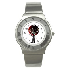 Dead Tree  Stainless Steel Watch by Valentinaart