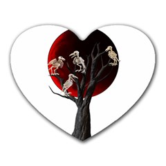 Dead Tree  Heart Mousepads