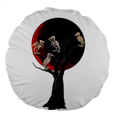 Dead Tree  Large 18  Premium Round Cushions by Valentinaart