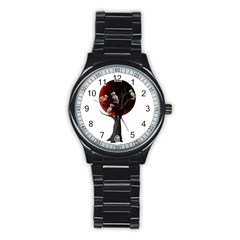 Dead Tree  Stainless Steel Round Watch by Valentinaart