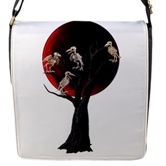 Dead Tree  Flap Messenger Bag (s) by Valentinaart