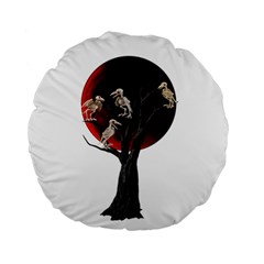 Dead Tree  Standard 15  Premium Flano Round Cushions by Valentinaart