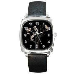 Dead tree  Square Metal Watch