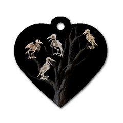 Dead Tree  Dog Tag Heart (two Sides) by Valentinaart