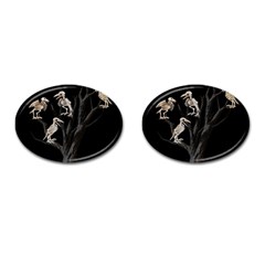 Dead Tree  Cufflinks (oval) by Valentinaart