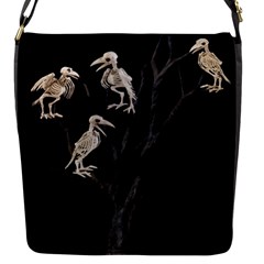 Dead Tree  Flap Messenger Bag (s) by Valentinaart