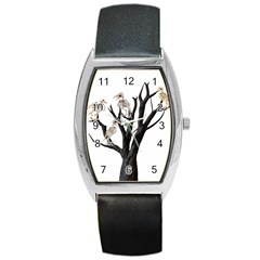 Dead Tree  Barrel Style Metal Watch by Valentinaart