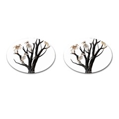 Dead Tree  Cufflinks (oval) by Valentinaart