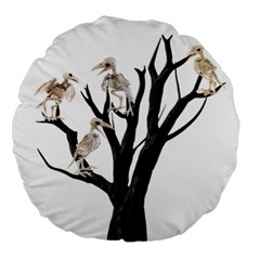 Dead Tree  Large 18  Premium Round Cushions by Valentinaart