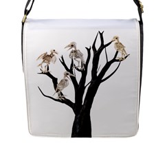 Dead Tree  Flap Messenger Bag (l)  by Valentinaart